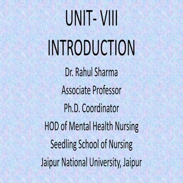 INTRODUCTION UNIT VIII (Psychology).pptx