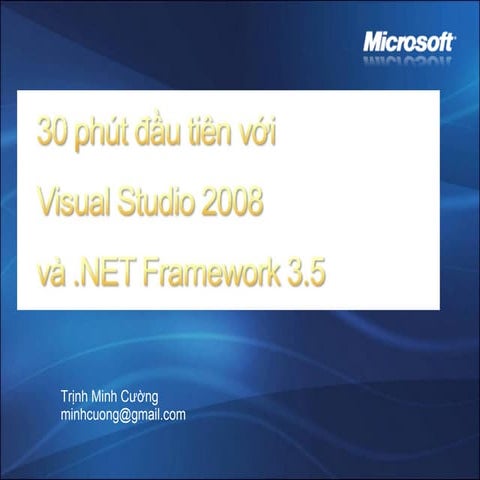 Introduction Vs2008 Dot Net35