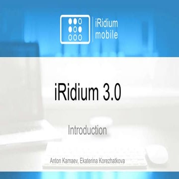 Introductory Webinar on  iRidium 3.0