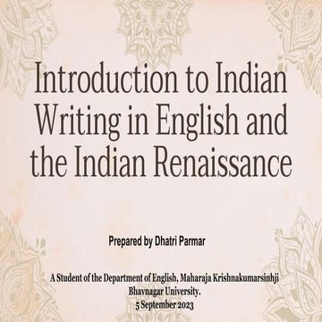 Introductio  to Indian Writing in English and the Indian Renaissance.pptx