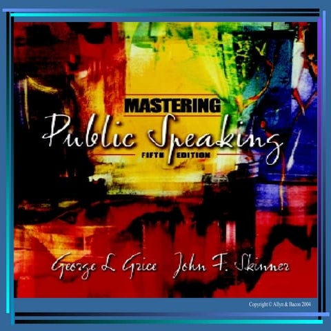 Introductory  Course On  Public  Speaking