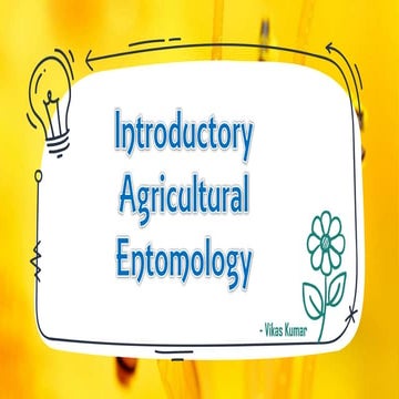 Competetive Introductory Agricultural Entomology