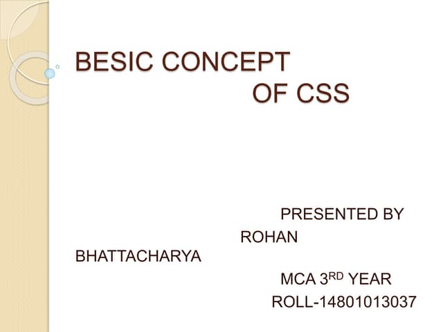 Introductory css and j query