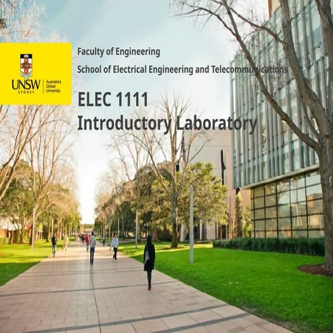 Comprehensive Introduction to Electrical Engineering Laboratory ...