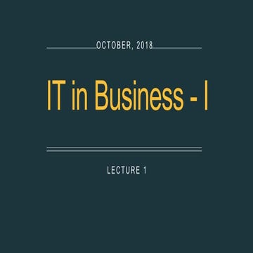 Information technology 