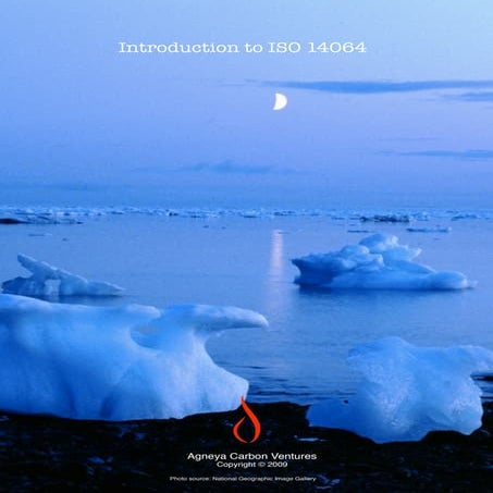 Introductory note on iso 14064