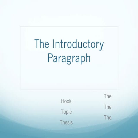 Introductory paragraph 2