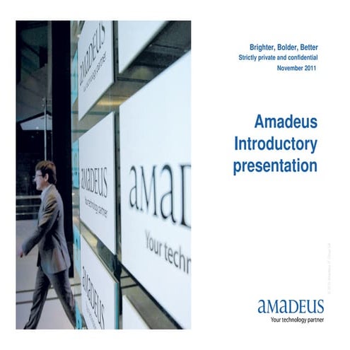 Introductory Presentation Amadeus Nov2011 | PDF