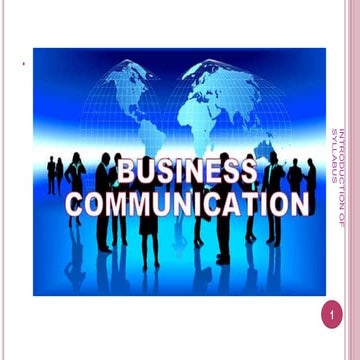 #INTRODUCTION OF BUSINESS COMMUNICATION SYLLABUS OF SEMI: III, S.Y.B.COM SPPU...