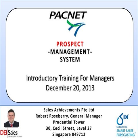 Introductory training for managers