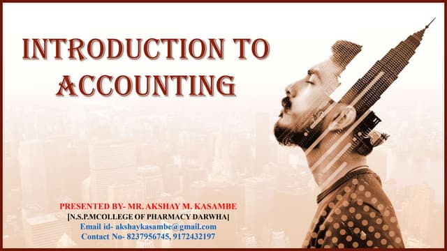 Introducttion to accounting (1)
