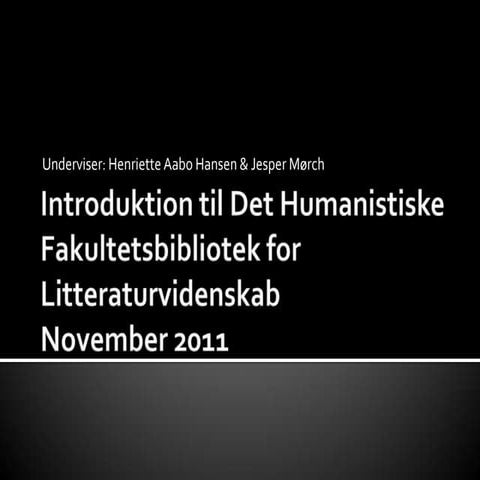 Introduktion for litteraturvidenskab_2011