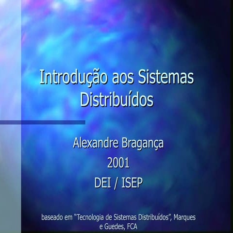 Introdução Sistemas Distribuidos
