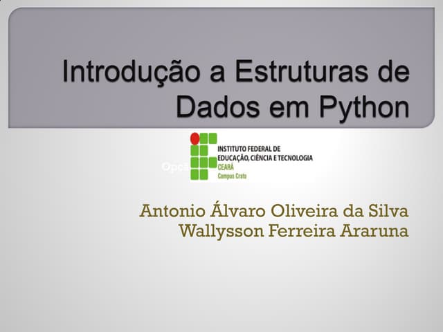 Introdução a estruturas de dados em python