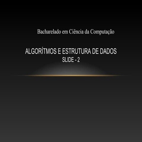 Introdução - Algoritmos