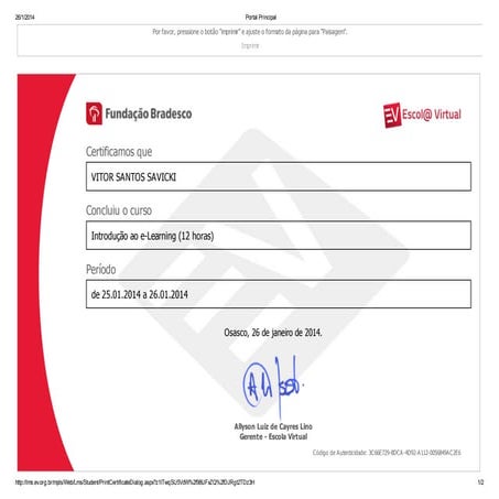 Introdução ao e learning (12 horas)