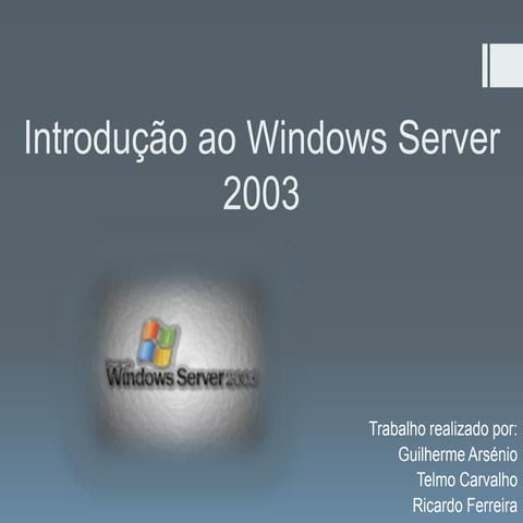 Introdução ao windows server