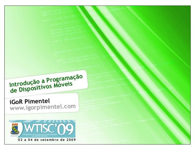 Introdução a Programação de Dispositivos Móveis