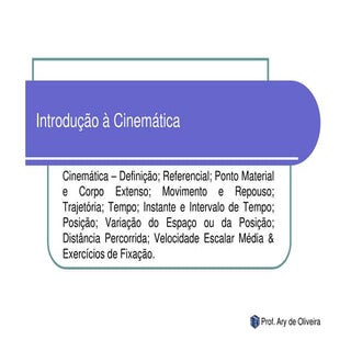 Introdução à Cinemática