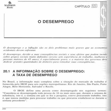 O Que é Desemprego Pdf