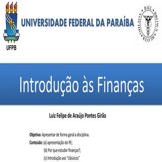 Introdução às finanças