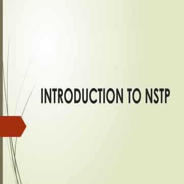 Introduction to NSTP | PPTX