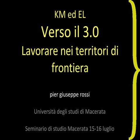 Introduzione: dal web 2.0 all'e-l 3.0