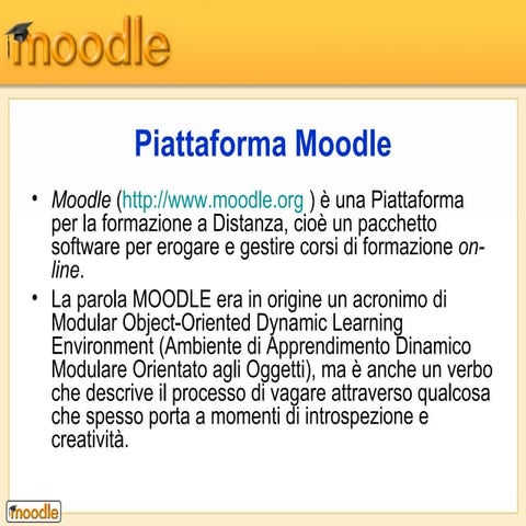 Introduzione a Moodle