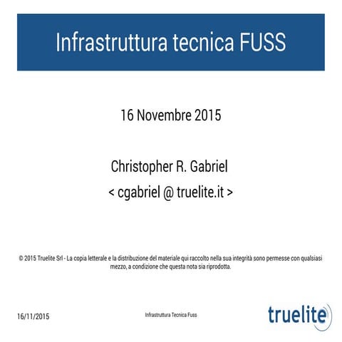 Introduzione architettura FUSS