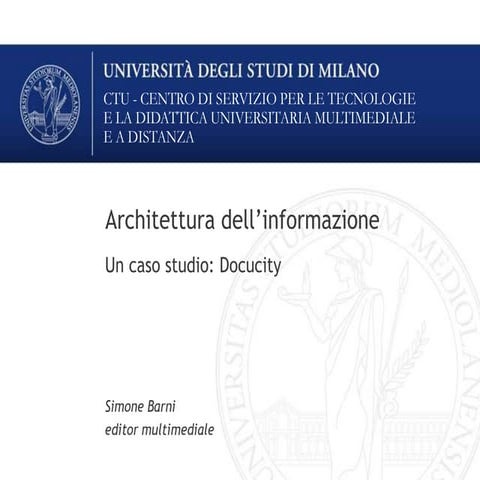 Introduzione all'Architettura dell'Informazione