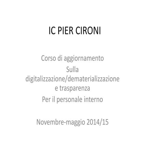 Amministrazione e trasparenza