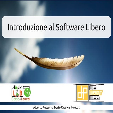 Introduzione al Software Libero - GNU/Linux Day 2012