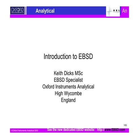 Introduction to EBSD