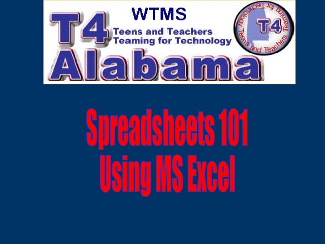 Intro excel
