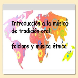 Folclore y etnomusicología