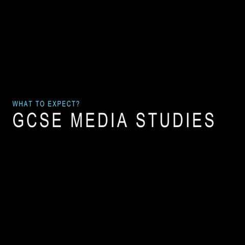 Introduction to GCSE Media (2014)