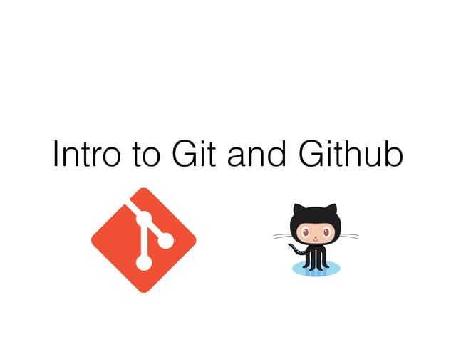 Intro git github_ppt