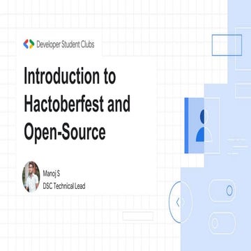 Introduction to  hacktoberfest