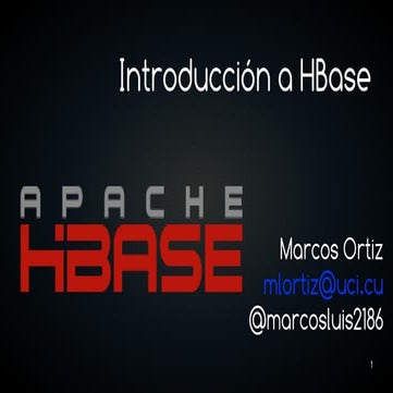 Introducción a Apache HBase