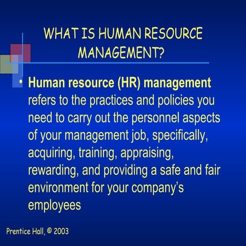 Human Resource Management 