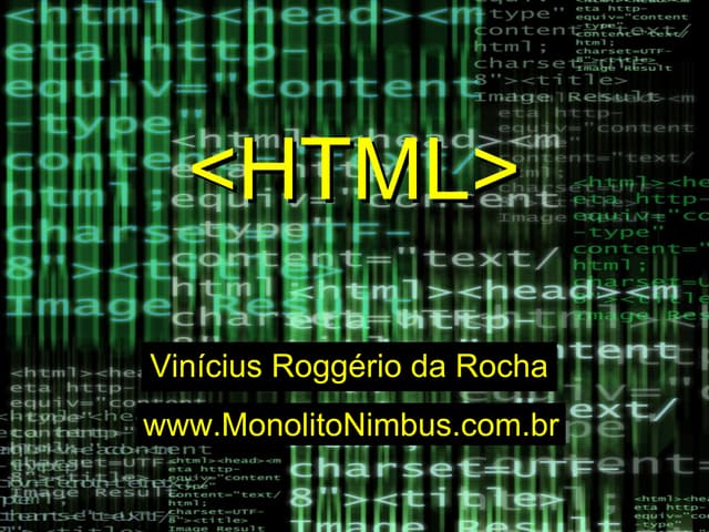 Introdução ao HTML