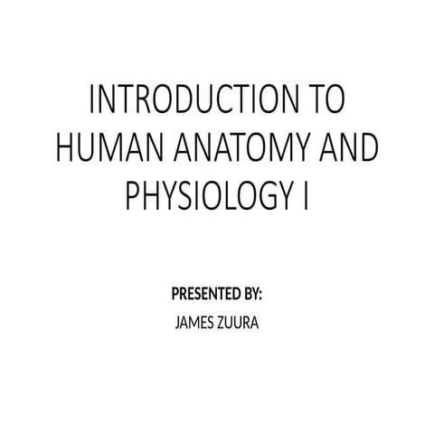 Unit 1 introduction to physiology | PPT
