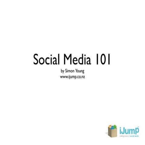 Social Media 101 - my Marketing Now presentation