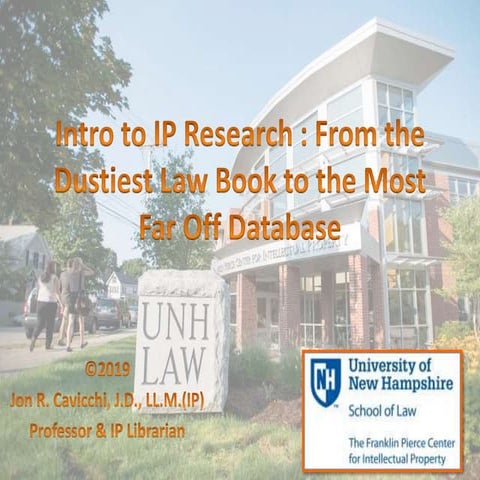 Introduction to IP Research Tools & Strategies