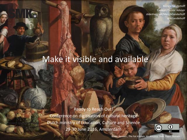 Session 1A - Make it  Visible and Available