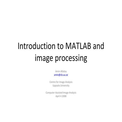 Intro matlab | PPT