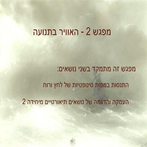 מבוא למטאורולוגיה מפגש 2