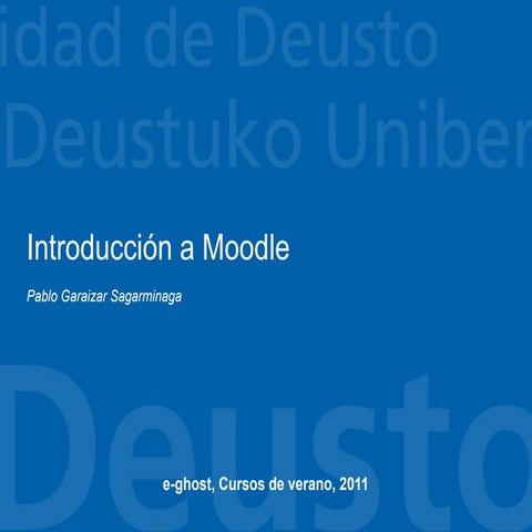 Introducció al moodle 