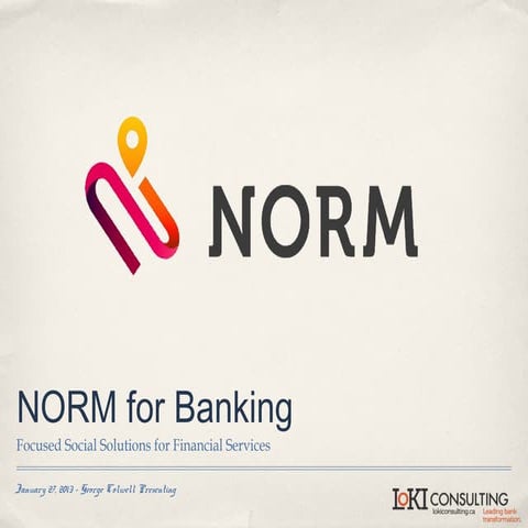 NORM for Banking Intro
