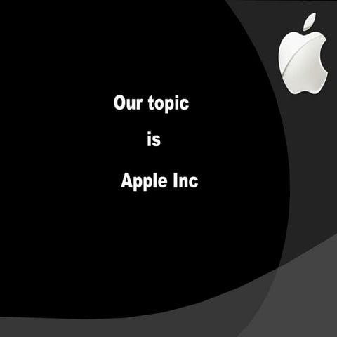 Intro of apple inc.